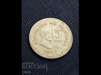 Филипини 5 песо, 1997 г.