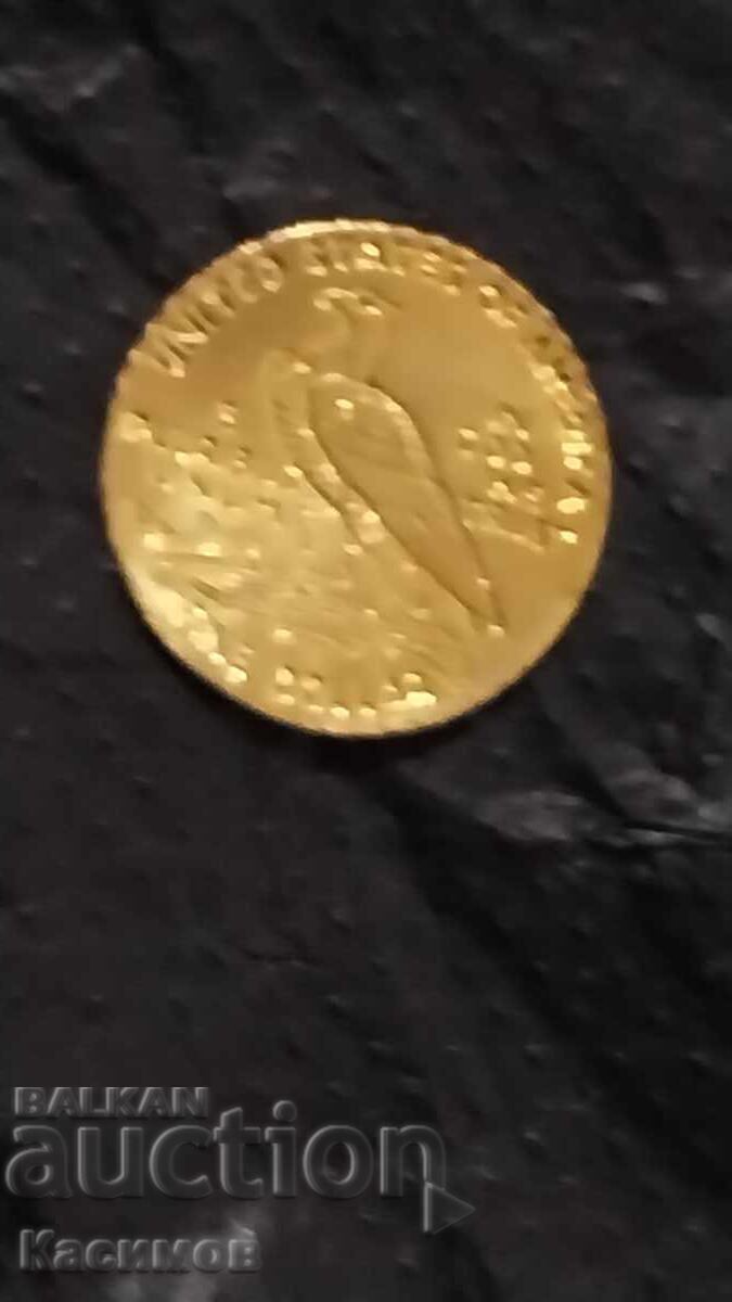 Gold American Rare Coin 5 Dollars 1909! - 6 Gold American Rare Coin 5 Dollars 1909! - 6