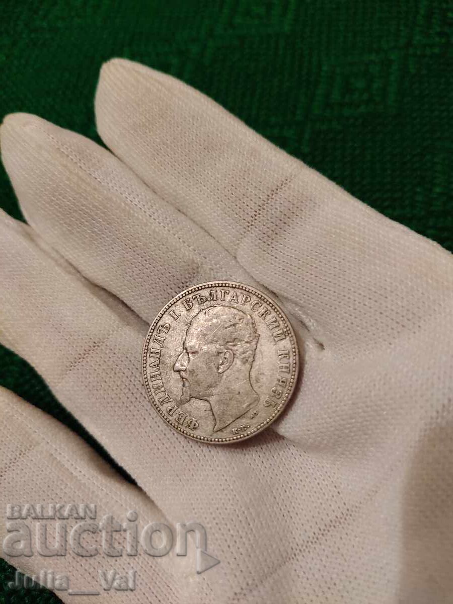 2 лева от 1894 г. БЗЦ - 2 от 0,01 цент. - Сребро - 5 2 лева от 1894 г. БЗЦ - 2 от 0,01 цент. - Сребро - 5