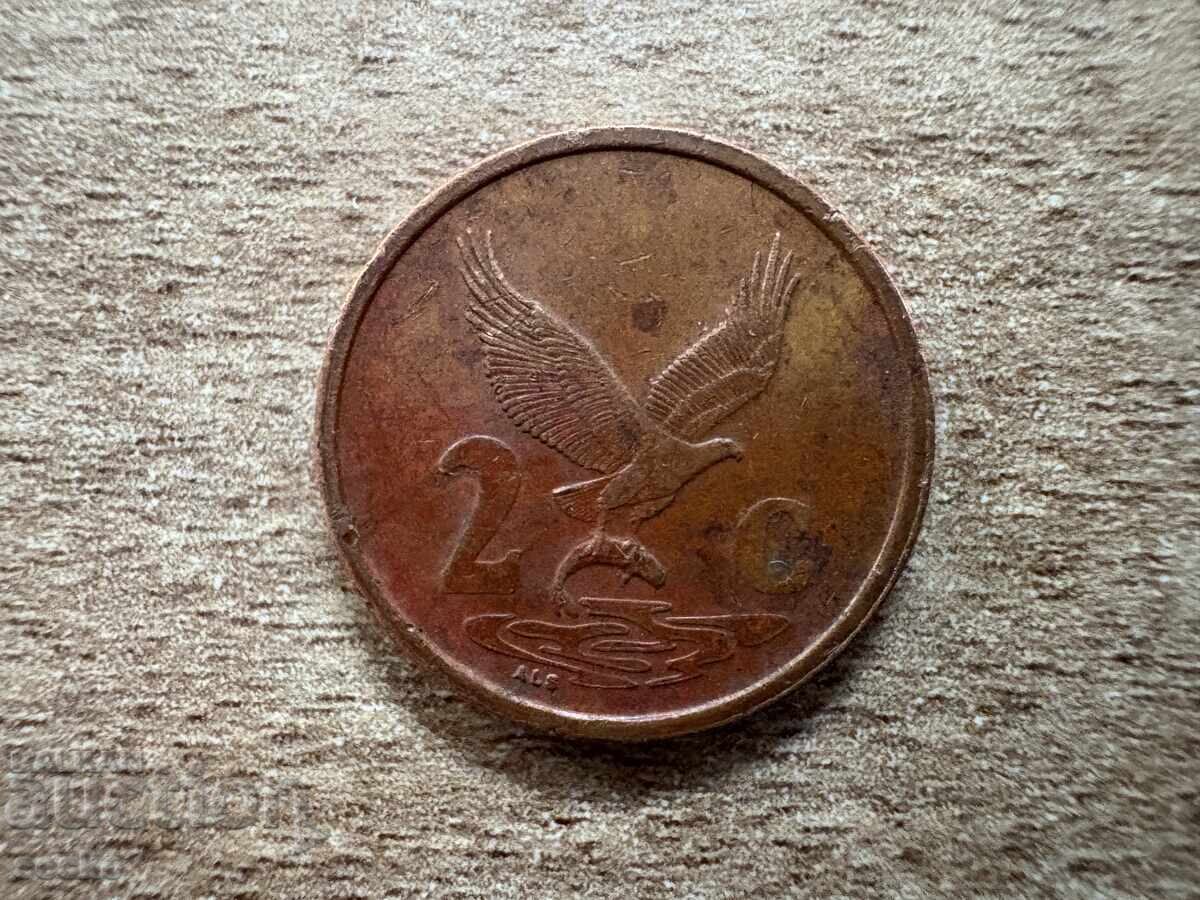 Africa de Sud - 2 cenți (2000) - varianta veche