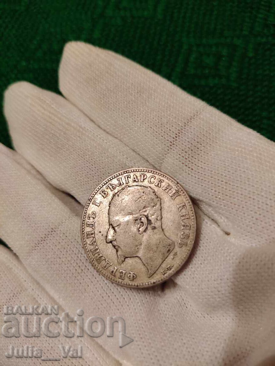 2 Leva from 1894 BZC - 3 from 0.01 cent. - Silver - 5