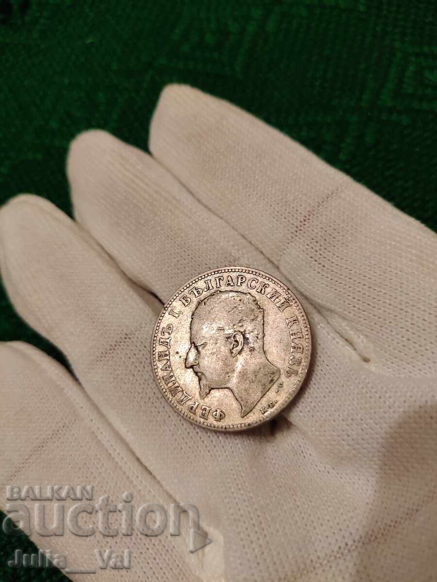 2 Leva from 1894 BZC - 3 from 0.01 cent. - Silver - 6