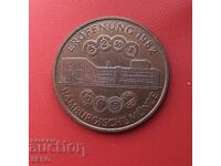 Medalie-Germania-Hamburg-clădirea nouă a monetăriei 1982