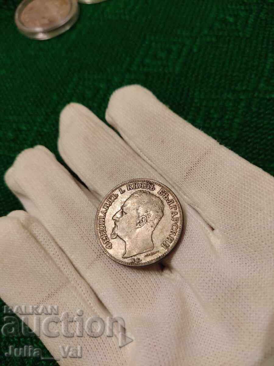 2 leva din 1891 BZTS - 1 de la 0,01 cenți. - Argint - 5 2 leva din 1891 BZTS - 1 de la 0,01 cenți. - Argint - 5