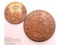 1/120 thaler 3 heller 1851 Hesse Germania - destul de rar