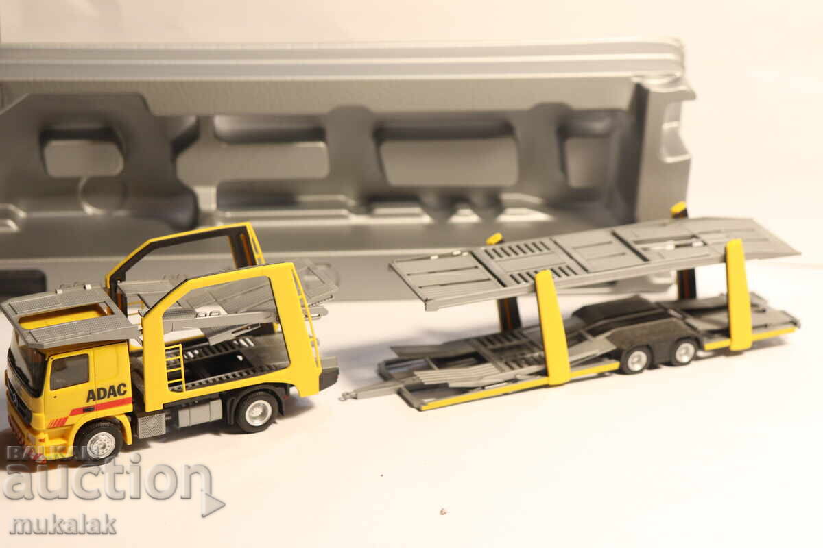 Delivery of HERPA 1:87 H0 MERCEDES ADAC Car Transporter Truck Model Delivery of HERPA 1:87 H0 MERCEDES ADAC Car Transporter Truck Model