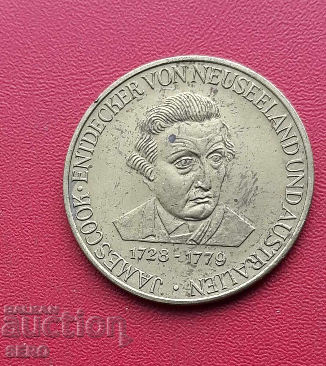 Medalie - Germania - James Cook - descoperirea Australiei Medalie - Germania - James Cook - descoperirea Australiei