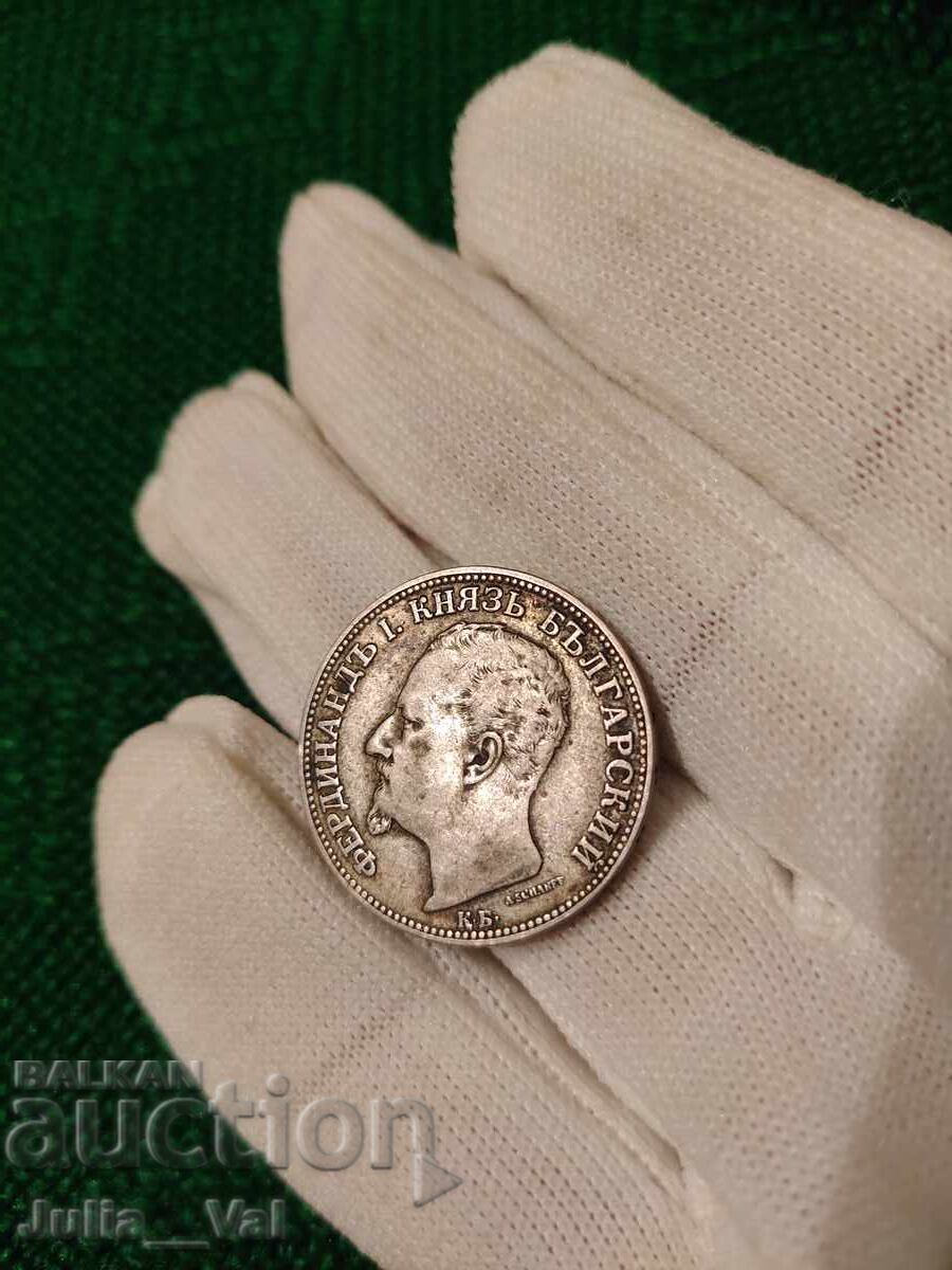 2 leva του 1891 g. BZTS - 2 από 0,01 σεντ. - Ασήμι - 5