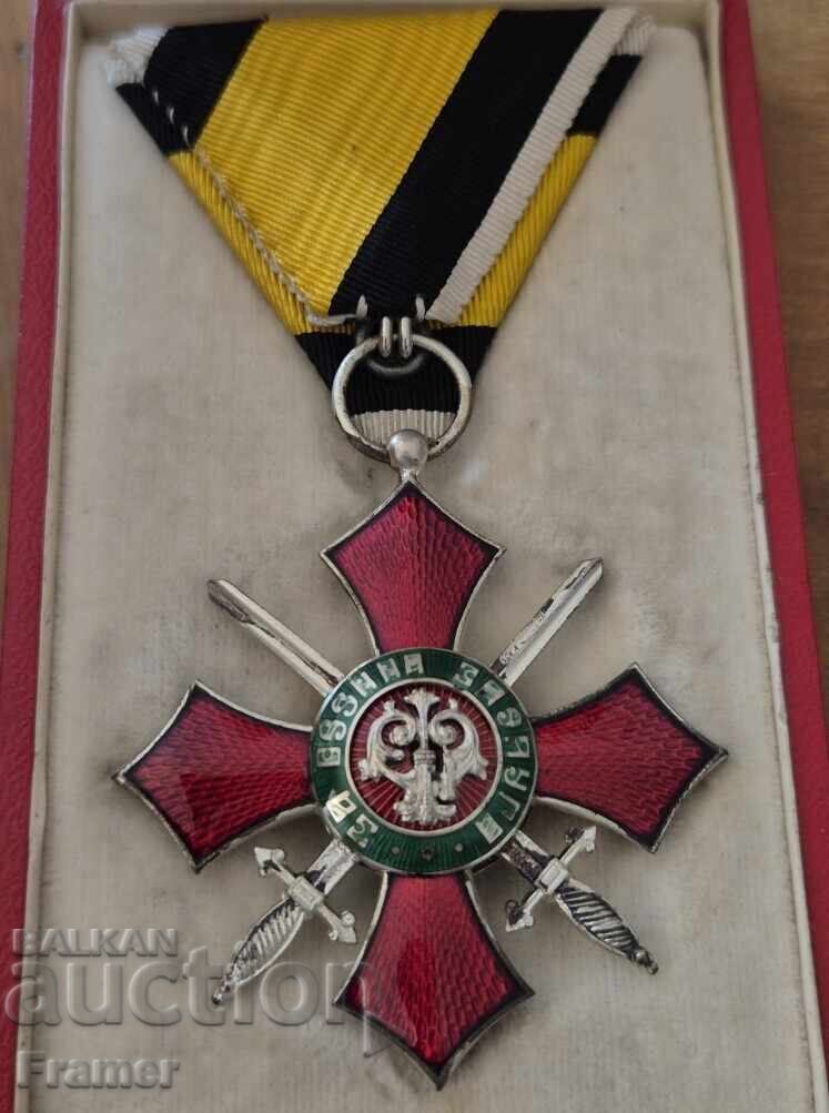 Delivery of Order for Military Merit, 5th Class, Kingdom of Bulgaria, Boris 3