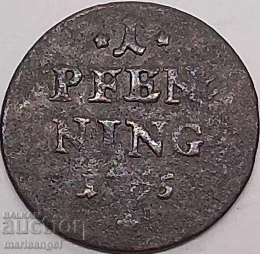 1 пфениг 1765 Бавария Германия Максимилиан Йозеф - 6