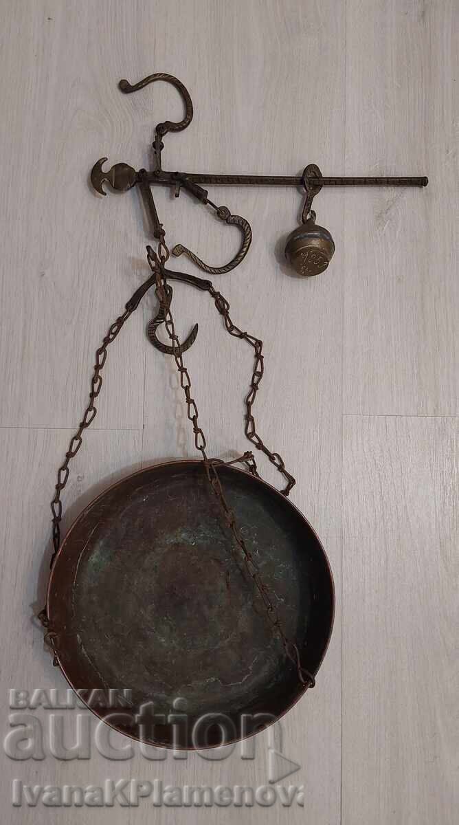 Cântar balanță retro, alamă și bronz pentru colecționari cu preț € 45.00 | 88.01 BGN