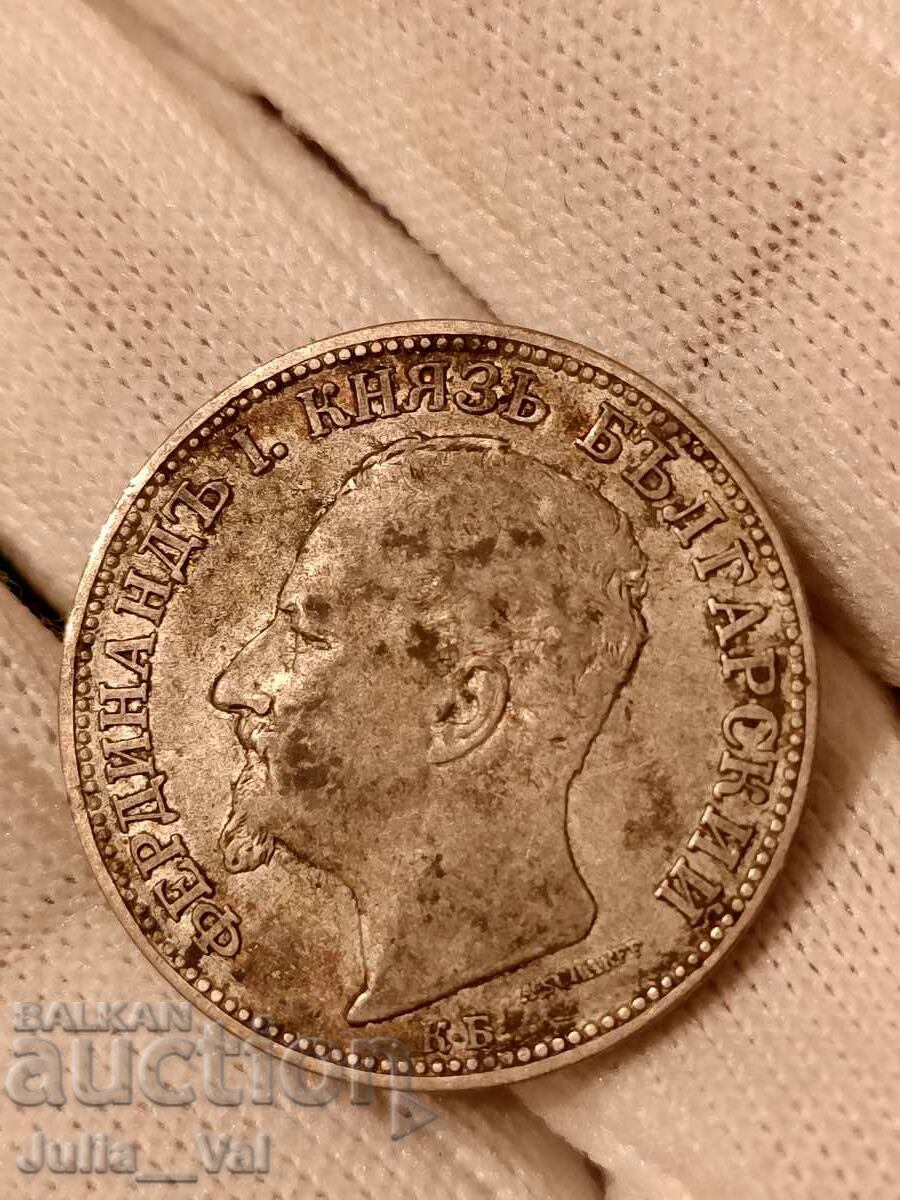 2 leva din 1891 BZC - 3 de 0,01 cenți. - Argint - 5 2 leva din 1891 BZC - 3 de 0,01 cenți. - Argint - 5