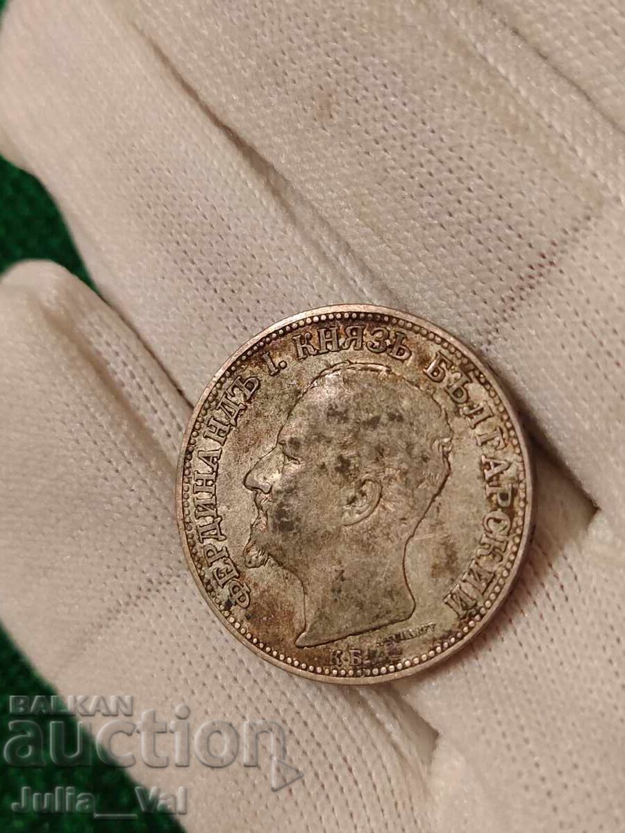 2 leva din 1891 BZC - 3 de 0,01 cenți. - Argint - 6 2 leva din 1891 BZC - 3 de 0,01 cenți. - Argint - 6