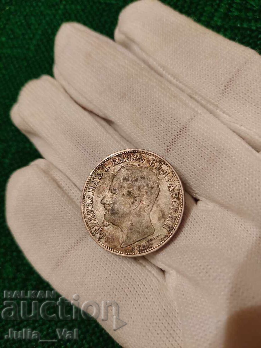 2 leva din 1891 BZC - 3 de 0,01 cenți. - Argint - 7 2 leva din 1891 BZC - 3 de 0,01 cenți. - Argint - 7