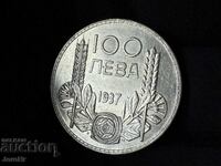 Regatul Bulgariei 100 leva 1937
