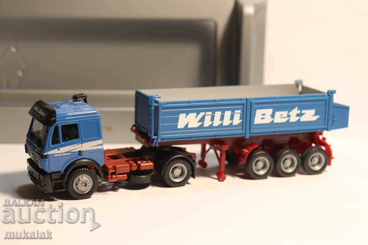 Аукцион HERPA 1:87 H0 MERCEDES WILLI BETZ ГОНДОЛА САМОСВАЛ   КАМИОН