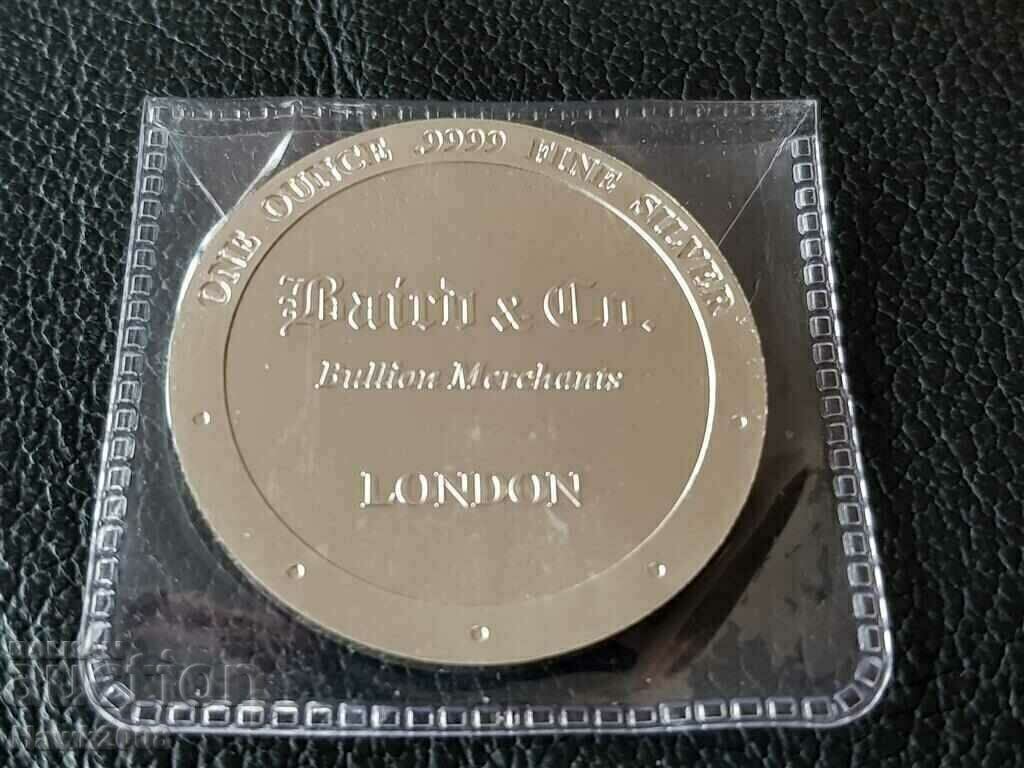 Livrarea 1 uncie ARGINT Anul iepurelui 2023 Baird & Co. LONDRA Livrarea 1 uncie ARGINT Anul iepurelui 2023 Baird & Co. LONDRA