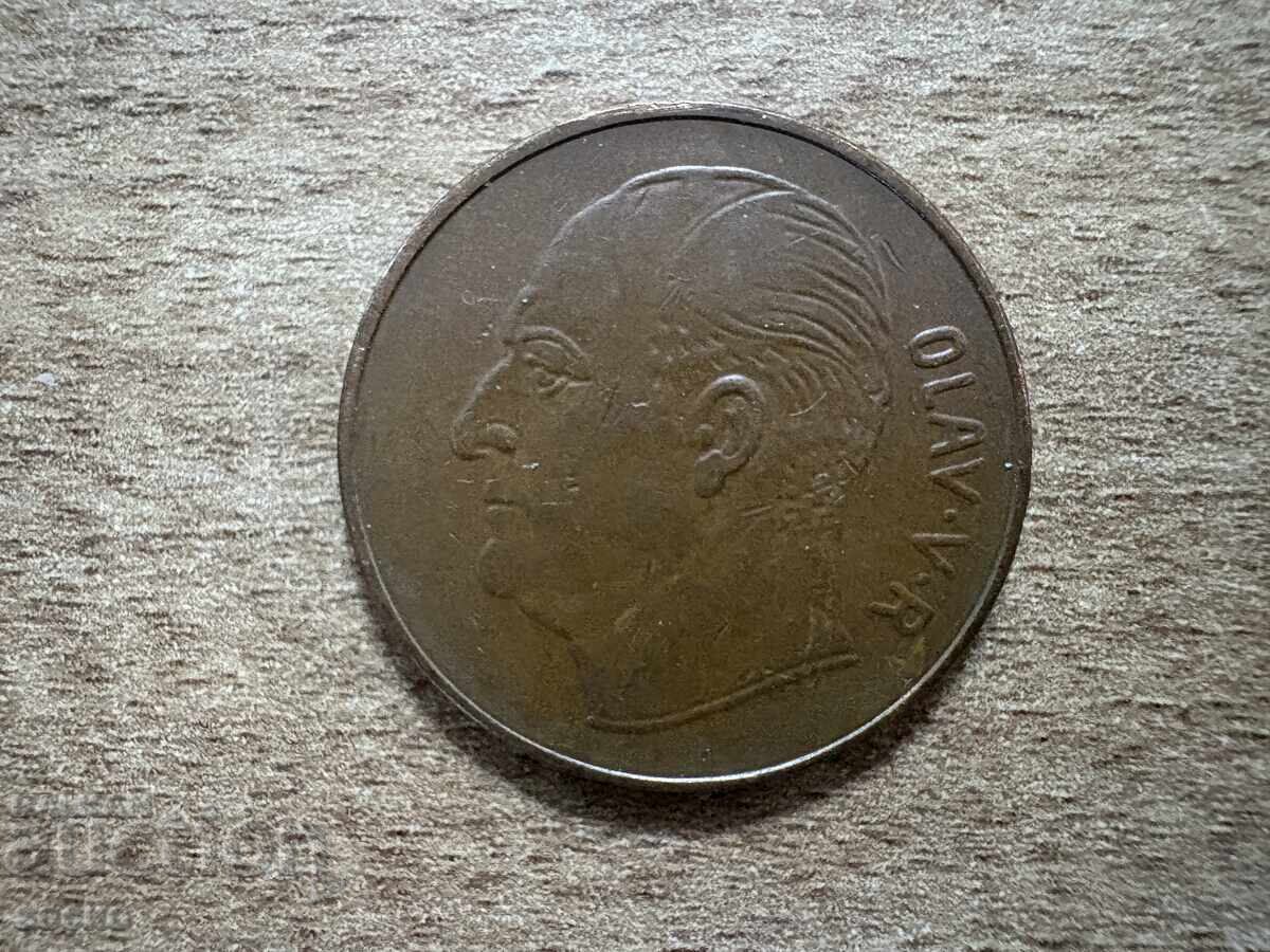 Norvegia - 5 øre (1972) cu preț € 0.30 | 0.59 BGN