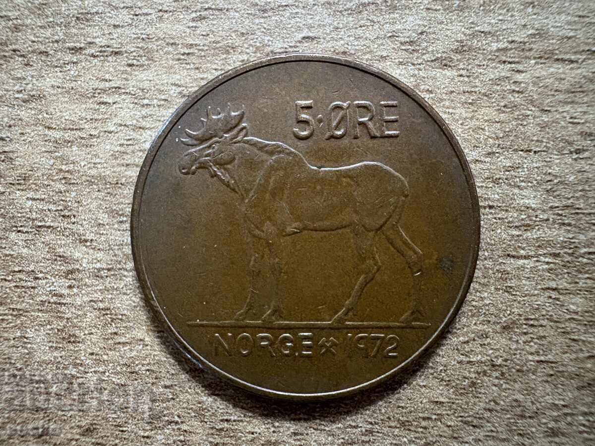 Norvegia - 5 øre (1972)