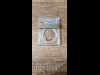 50 лева 1943-A, MS63 на PCGS , БЗЦ