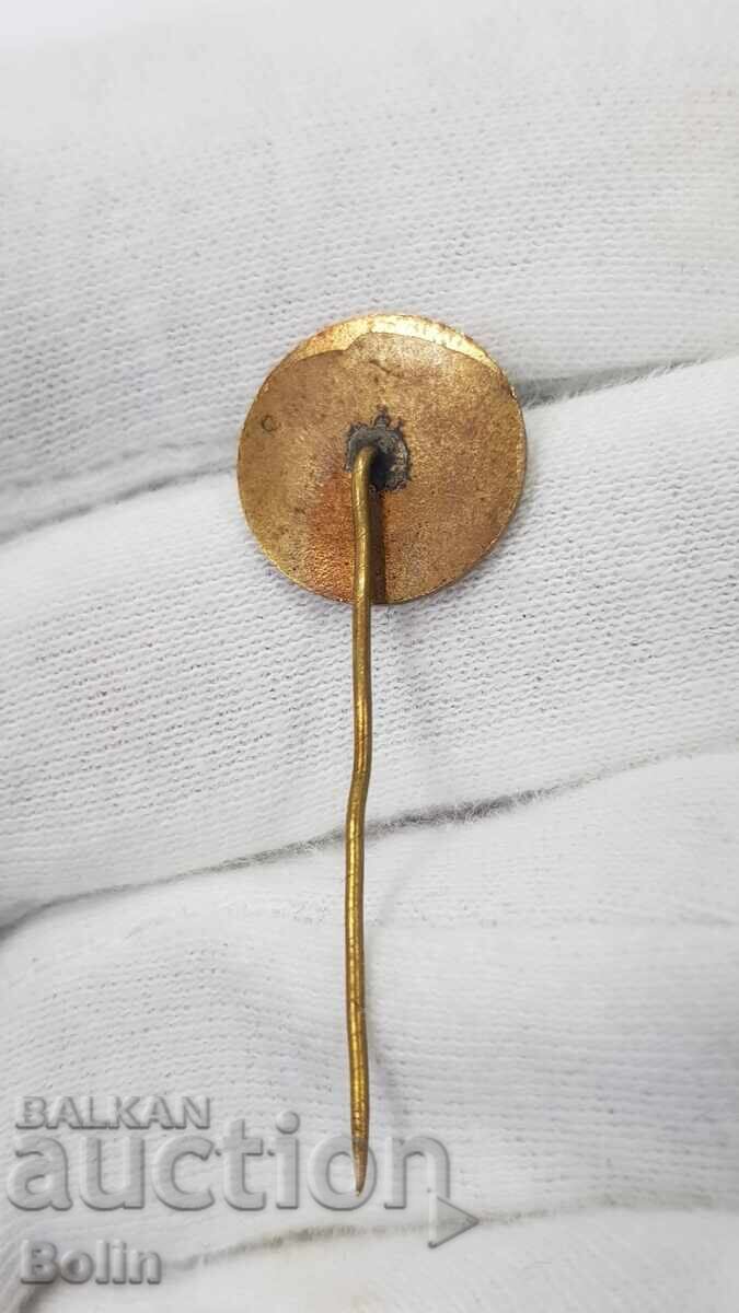 Δημοπρασία Σπάνιο κομματικό σήμα, κονκάρδα "BZNS" με σμάλτο