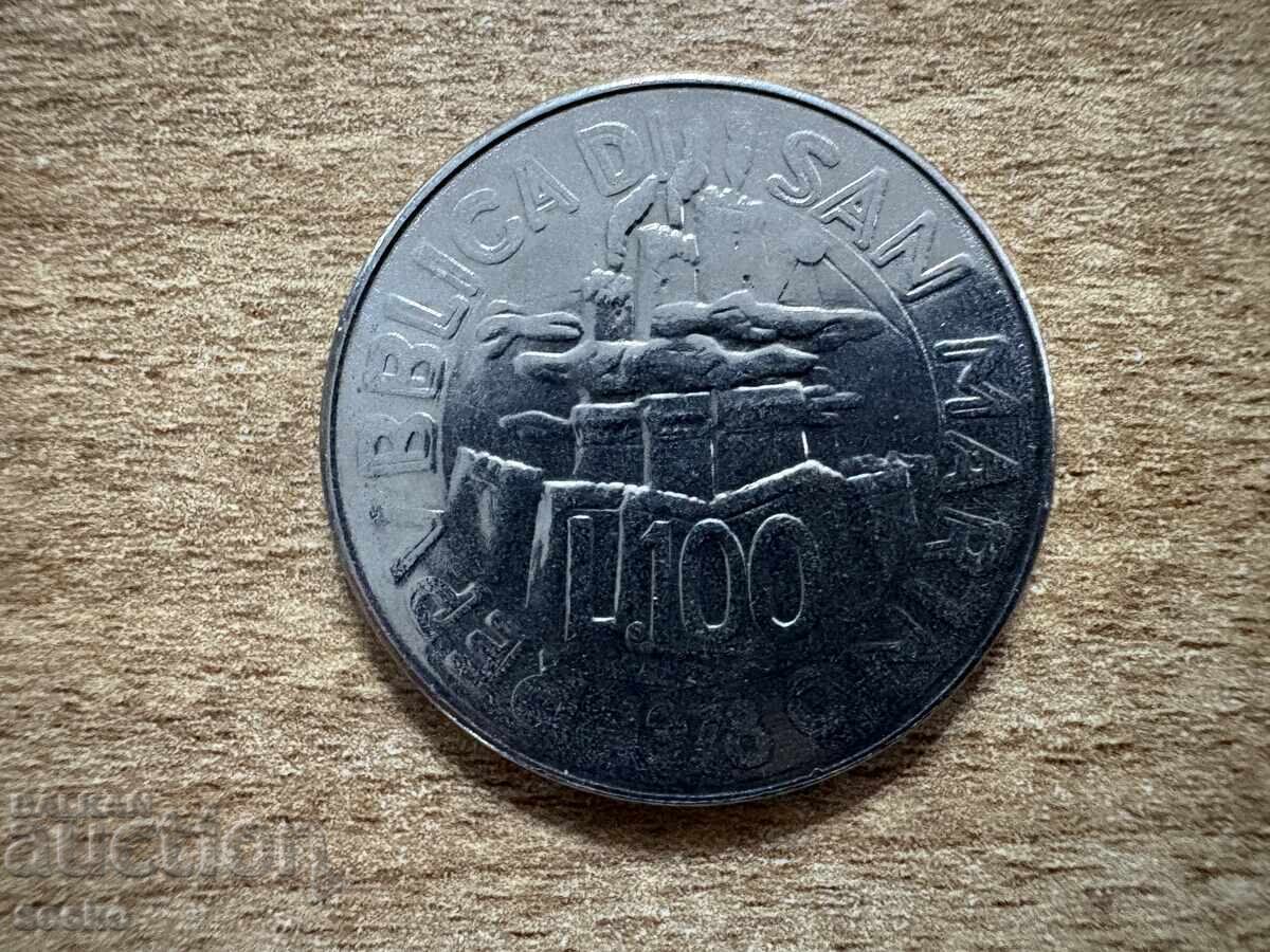 San Marino - 100 Lire (1978)