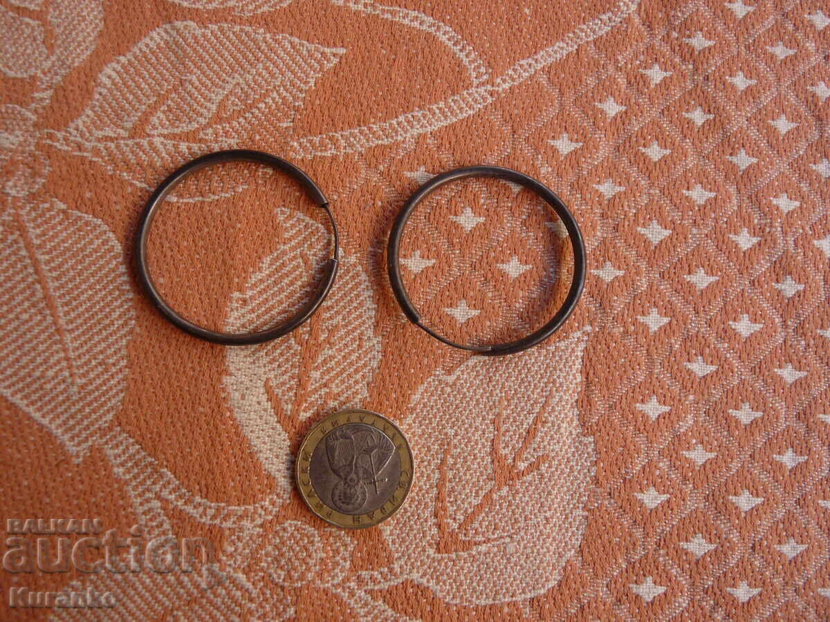 Автентични възрожденски сребърни  обеци - 5