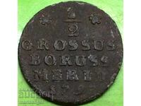 Полша 1/2 грош 1797 Бранденбург Фридрих II