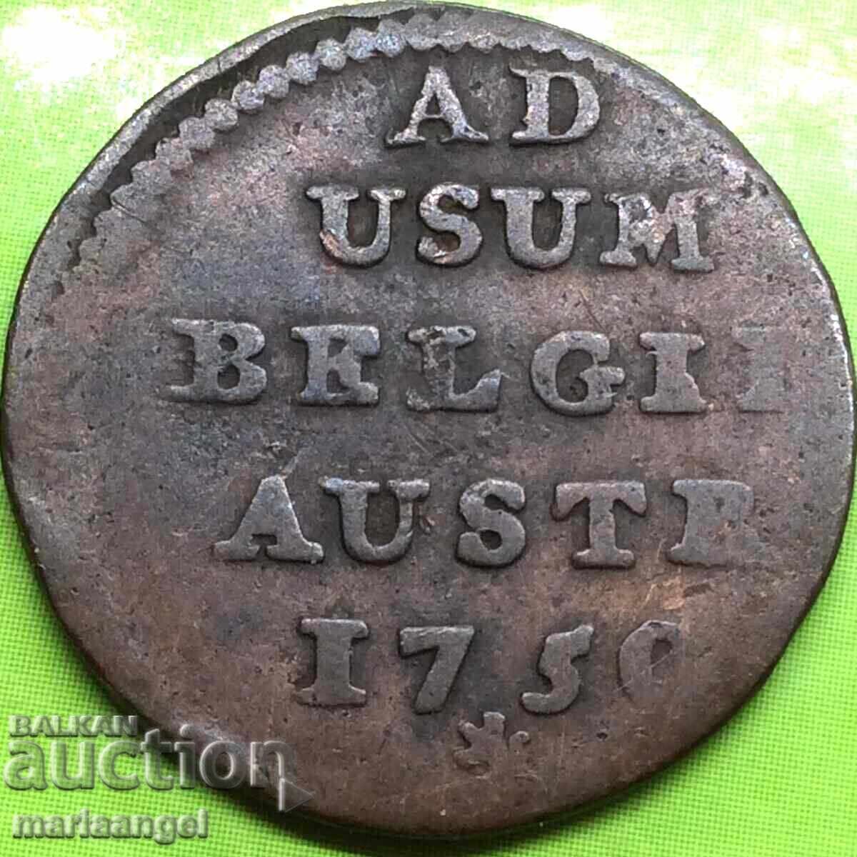 Olanda austriacă 1750 1 Liard Maria Theresa - rar! - 5 Olanda austriacă 1750 1 Liard Maria Theresa - rar! - 5