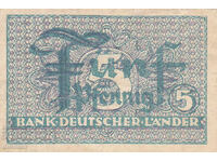 dioman - ГЕРМАНИЯ /ФЕДЕРАЛНА РЕПУБЛИКА/ - 5 ПФЕНИГА - 1948г