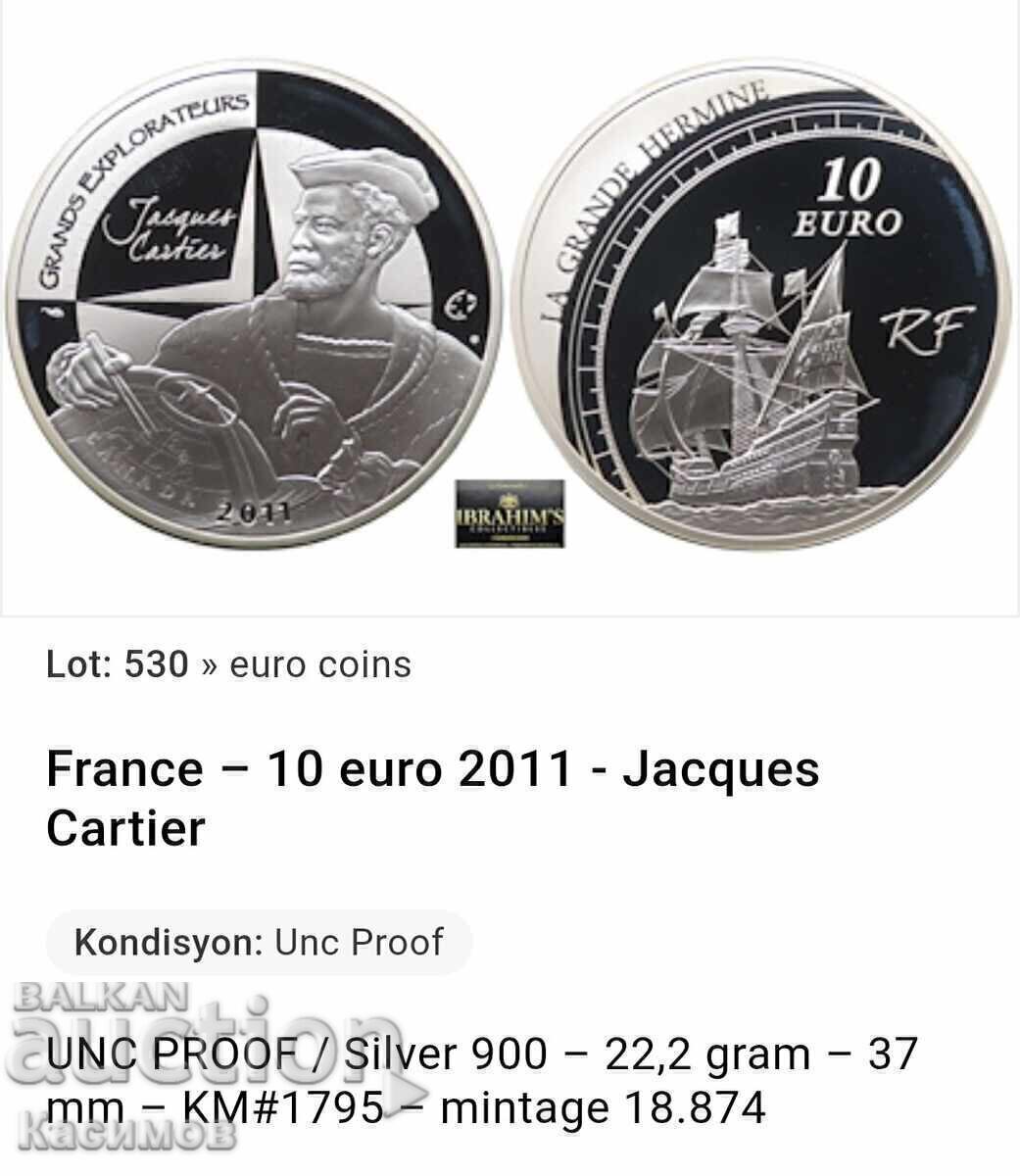 Επετειακό ασημένιο νόμισμα από τη Γαλλία 10 Ευρώ 2011. UNC - 6