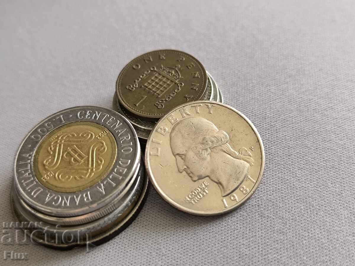 Монета - САЩ - 1/4 (четвърт) долар | 1987г. с цена € 1.00 | 1.96 лв.