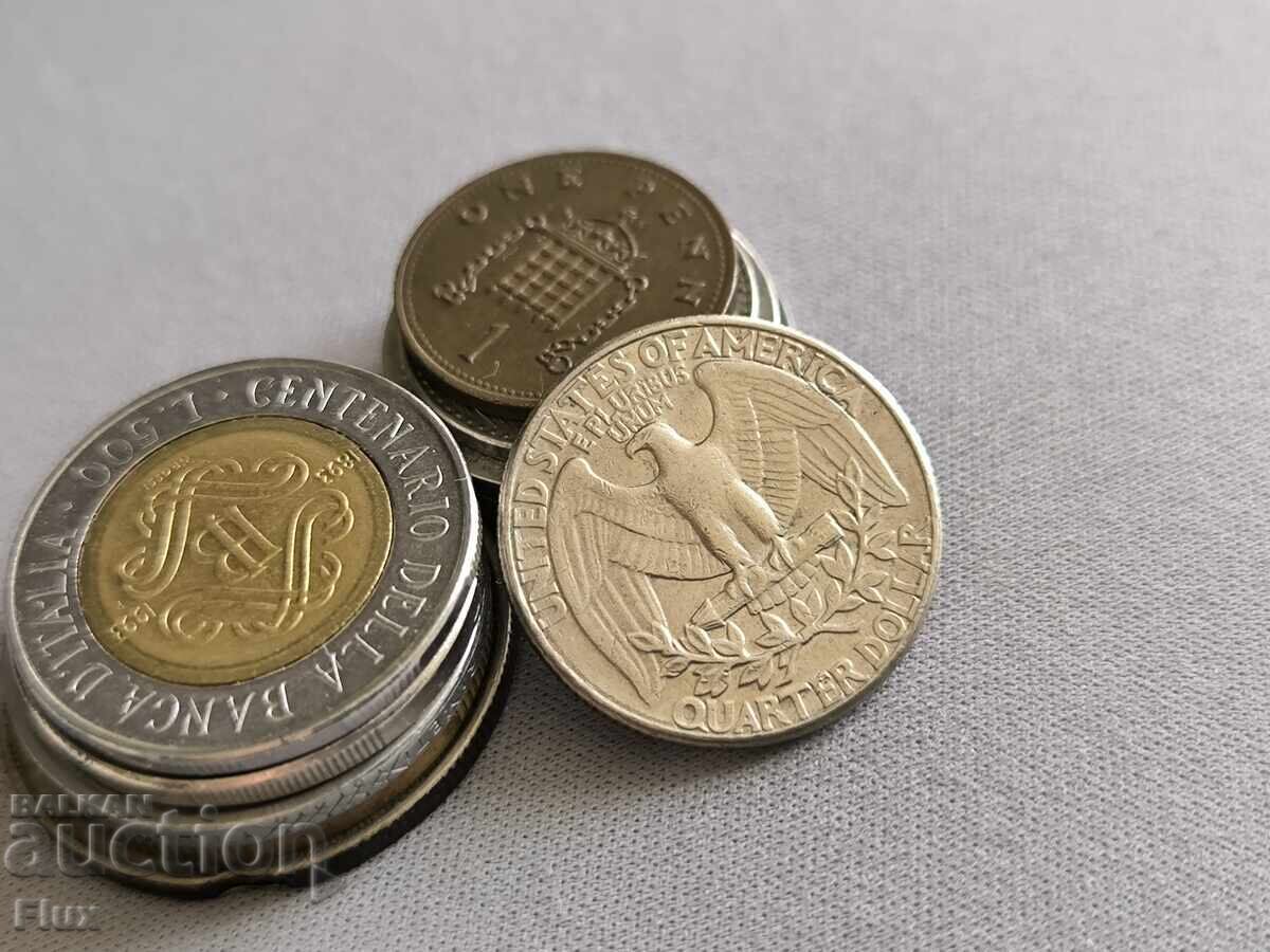 Монета - САЩ - 1/4 (четвърт) долар | 1987г.