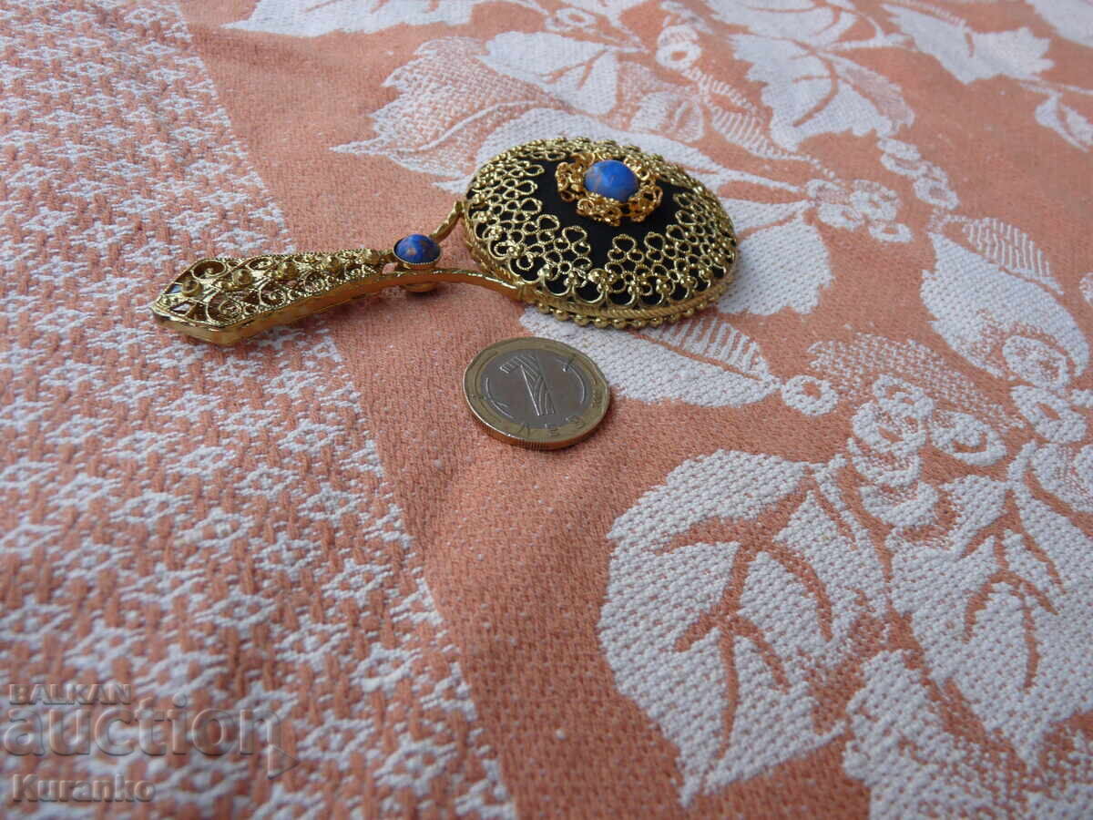 Автентично бронзово огледало  отлично - 5