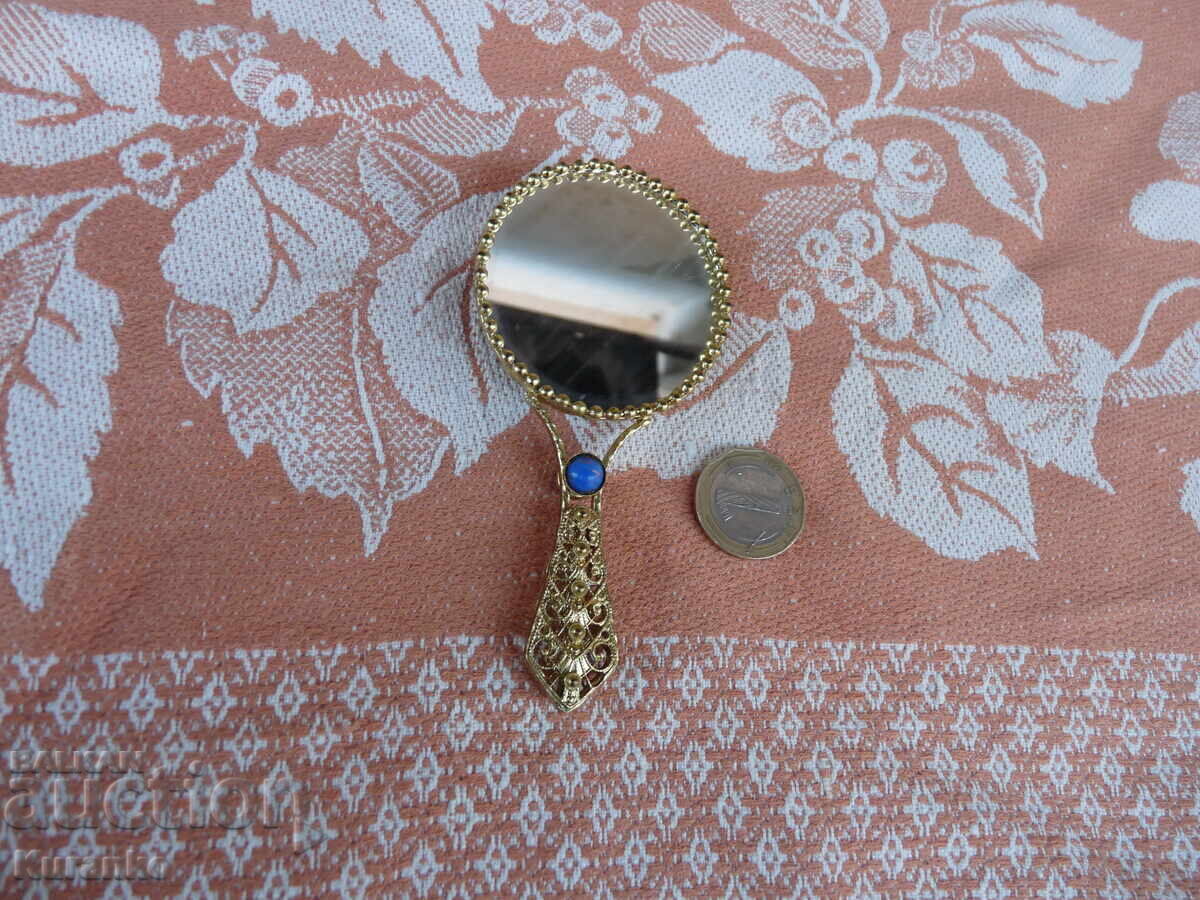 Автентично бронзово огледало  отлично - 6