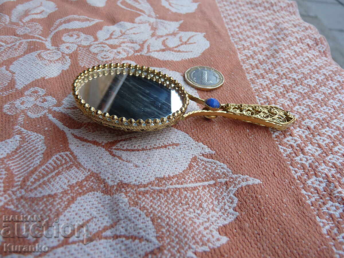 Автентично бронзово огледало  отлично - 7