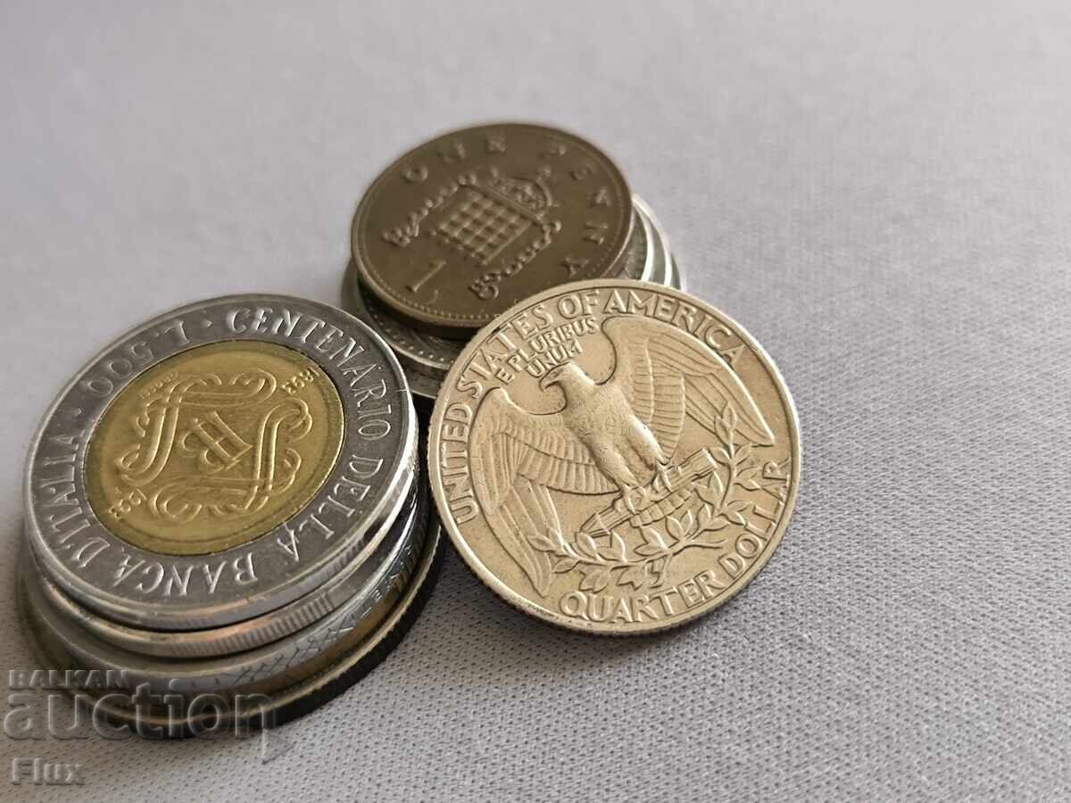 Монета - САЩ - 1/4 (четвърт) долар | 1984г.