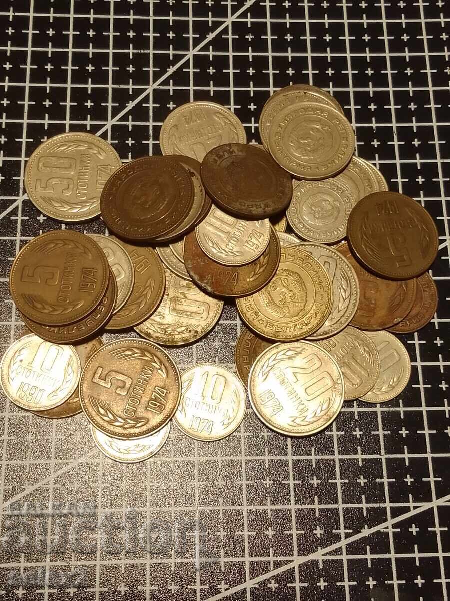 Аукцион Лот 43 броя български стотинки