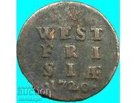 Netherlands 1720 1 Duit Cent Province of West Frisia