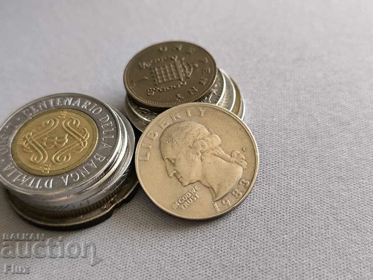 Monedă - SUA - 1/4 (sferturi) dolar | 1983 cu preț € 0.95 | 1.86 BGN