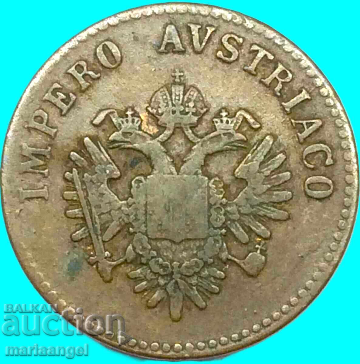 Παράδοση Λομβαρδία Βενετία 5 centesimi 1852 V-Venice Αυστρία για Ιταλ