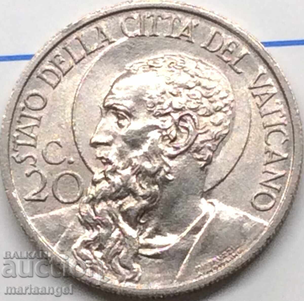 20 centesimi 1936 Vatican Pius XI - quite rare