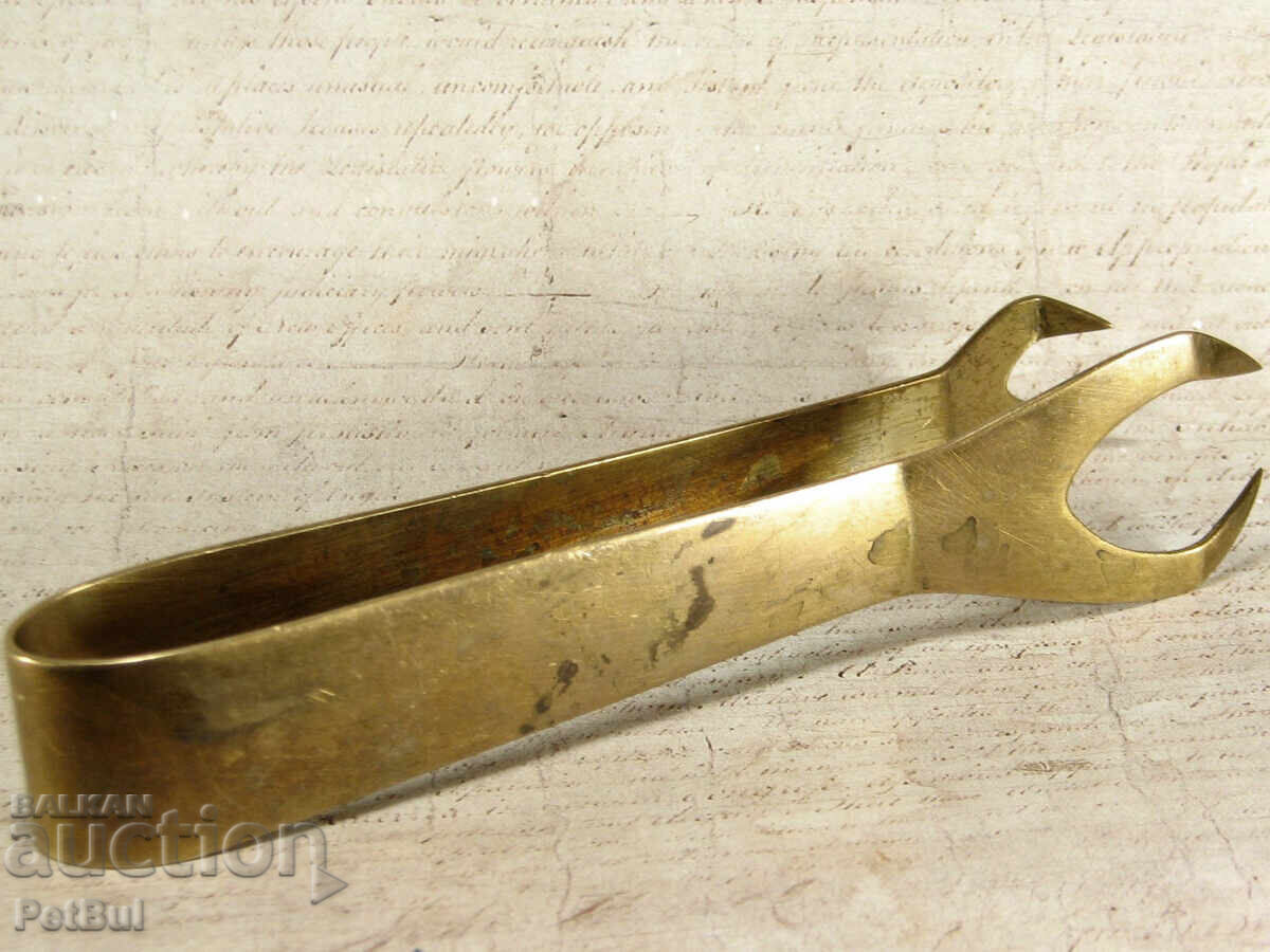 Стара Бронзова Щипка за Лед, Захар, Маслини за Коктейл Бар - 6 Стара Бронзова Щипка за Лед, Захар, Маслини за Коктейл Бар - 6