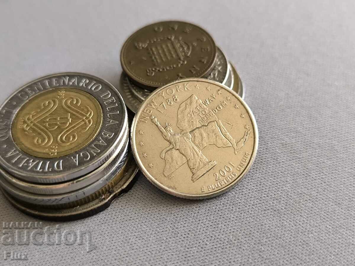 Coin - USA - 1/4 (quarter) dollar (New York) | 2001 Coin - USA - 1/4 (quarter) dollar (New York) | 2001