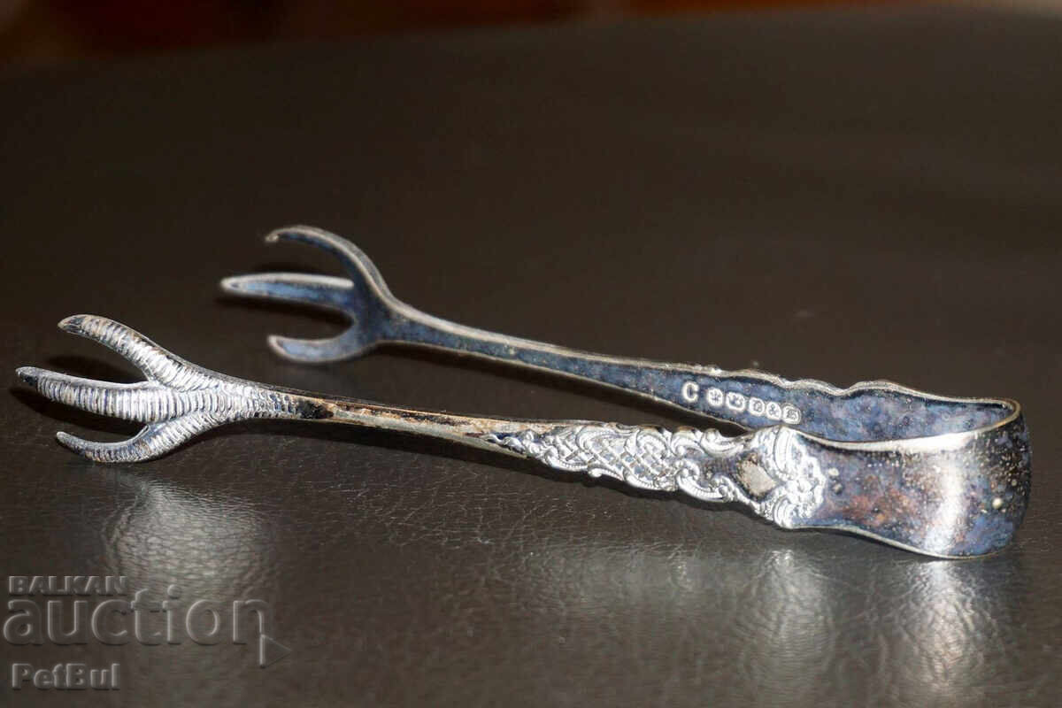 Old English Ice Tongs, for Sugar, Olives, Cocktail Bar - 5