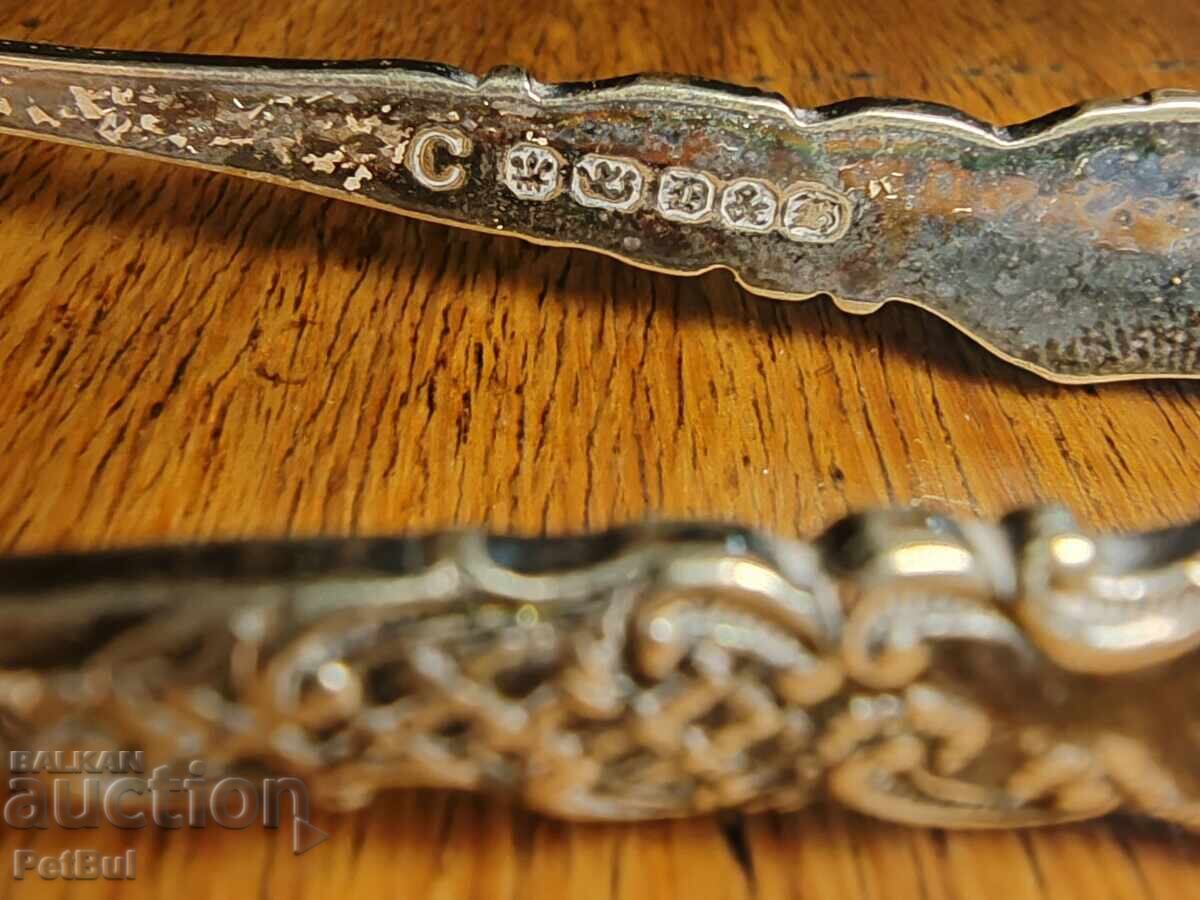 Old English Ice Tongs, for Sugar, Olives, Cocktail Bar - 7