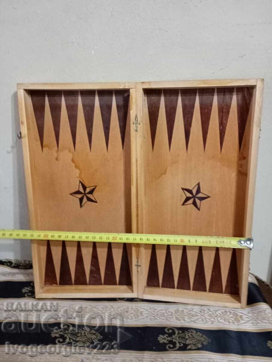 Auction Chess and Backgammon Board, Box Auction Chess and Backgammon Board, Box