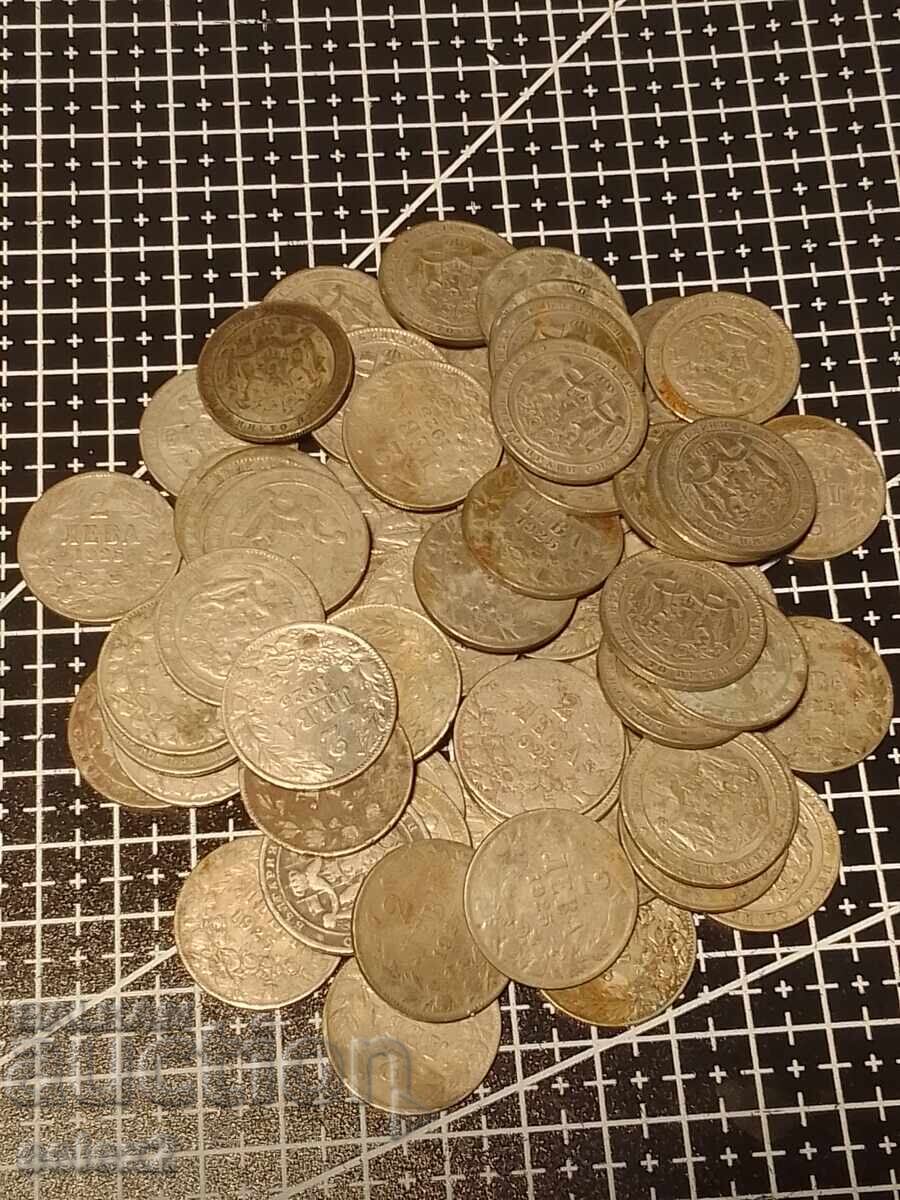 Λοτ 70 νομισμάτων των 2 λέβα του 1925 με τιμή € 7.10 | 13.89 BGN Λοτ 70 νομισμάτων των 2 λέβα του 1925 με τιμή € 7.10 | 13.89 BGN