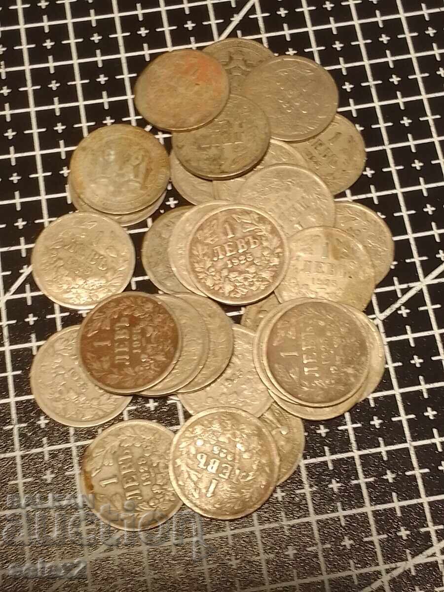 Лот 30 броя монети 1 лев 1925 година - 5 Лот 30 броя монети 1 лев 1925 година - 5