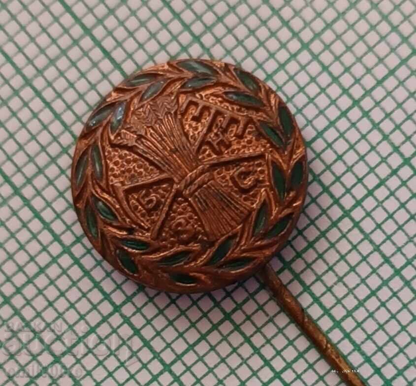 Old badge - Bulgarian Agrarian National Union - likely from before 1944 - 5